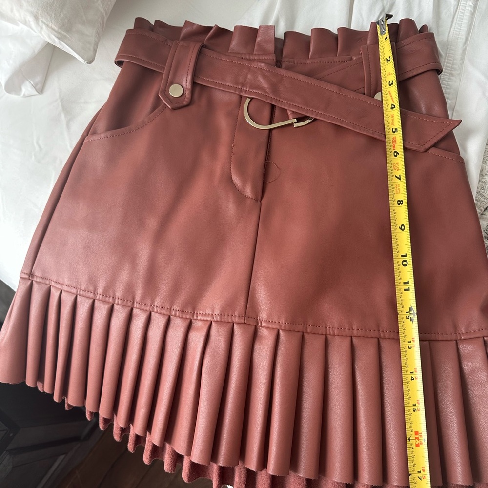 ZARA leather skirt. Brand new, no tags.